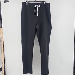 FIGS Black XL Straight Leg Scrub Pants -EUC FIONx Technical Fabric Antimicrobial